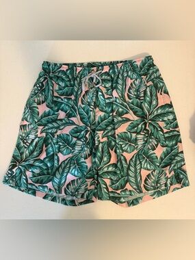Kenny Flowers The Fronds With Benefits Men’s Swim Trunks Summer Shorts Size XXXL